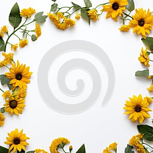 Sunflower border to help you manifest your dreams