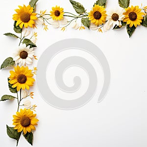 Sunflower border to help you stay positive