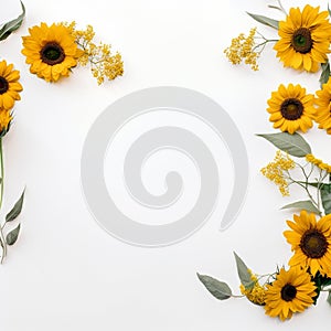 Sunflower border to inspire you to be your best self