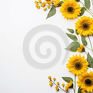 Sunflower border to manifest your dreams