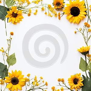 Sunflower border to show off your style