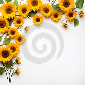 Sunflower border to show off your style