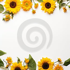 Sunflower border for a touch of whimsy