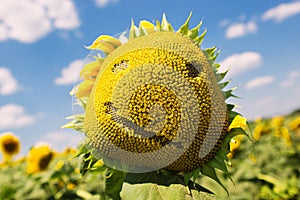 Sunflower face