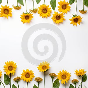 Sunflower Frame with Copy Space Pure Grace