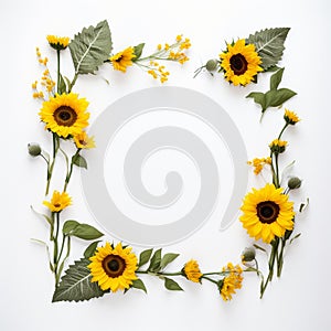 Sunflower frame photos