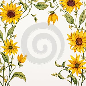 Sunflower Frame Tranquility White Bliss