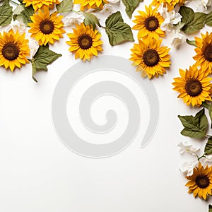 Sunflower Frame Tranquility White Bliss