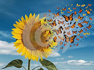 Butterfly dispersion photo