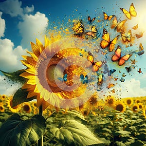 Butterfly dispersion photo