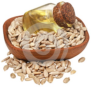 Sunflower seed with oil