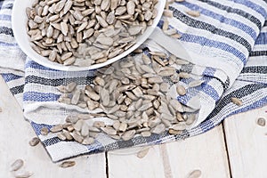 Sunflower Seeds (Macro Shot)