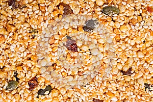 Sunflower seeds, Sesame seeds and nuts