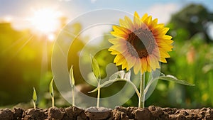 Sunflower time lapse