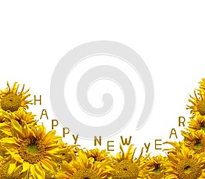 Sunflowers Happy New Year