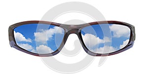 Sunglass and clouds photo