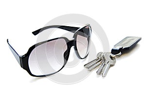 Sunglasse and keys