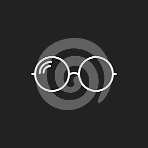 Sunglasse vector icon. Eyewear flat illustration