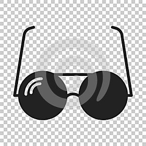 Sunglasse vector icon. Eyewear flat illustration photo