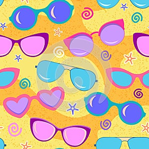 Sunglasses beach pattern