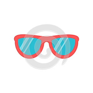 Sunglasses. Beach set for summer trips. Vacation accessories for sea vacations