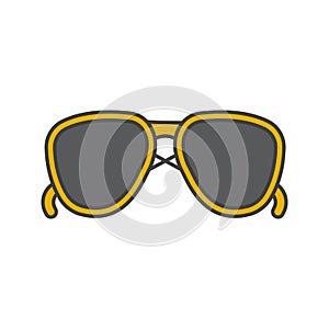 Sunglasses color icon