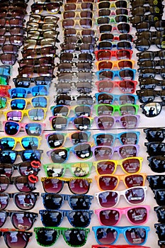 Sunglasses on display for sale in Puerto Penasco Mexico photo