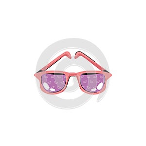 Sunglasses fashion accessory isolated icon