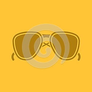 Sunglasses glyph color icon