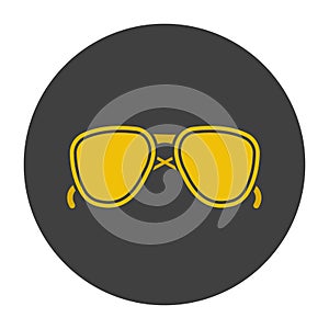 Sunglasses glyph color icon