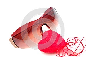 Sunglasses with heart
