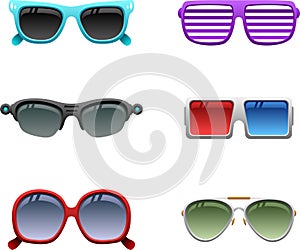 Sunglasses icon set 1 photo