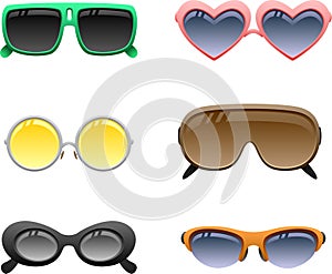 Sunglasses icon set 2