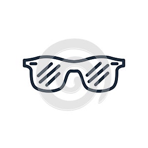 Sunglasses icon vector isolated on white background, Sunglasses sign