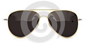 Sunglasses isolated on white background 3D illustration.