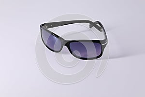 Sunglasses made of dark material and dark glasses