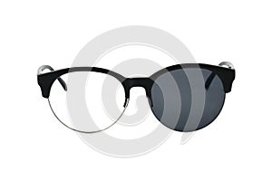 Sunglasses with single lens isolated on a white background,Clipping path Included