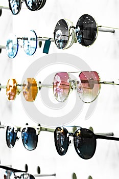 Sunglasses sold at the eyewear store