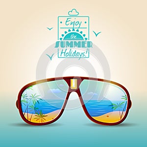 Sunglasses Summer Poster