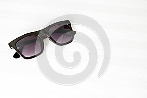 Sunglasses on white background