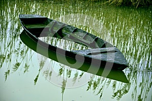 Sunk boat