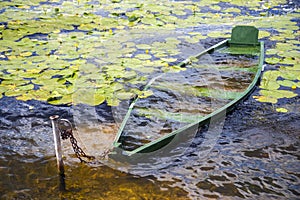 Sunk boat photo