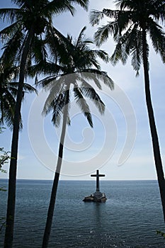 Sunken cemetery camiguin island philippines photo