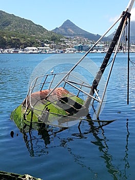 Sunken Fishermans Boat