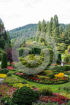 Sunken Gardens in Butchart Gardens, Victoria, Canada