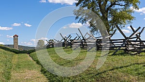 The Sunken Road at Antietam National Battlefield marks the site of one of the bloodiest battles of the American Civil War.