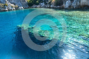 Sunken ruins in Kekova island photo