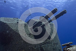 Sunken warship