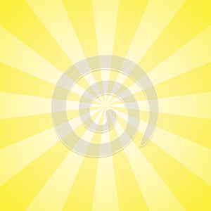 Sunlight abstract background. Bright yellow color burst background. Vector illustration