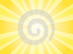 Sunlight abstract background. Bright yellow color burst background. Vector illustration